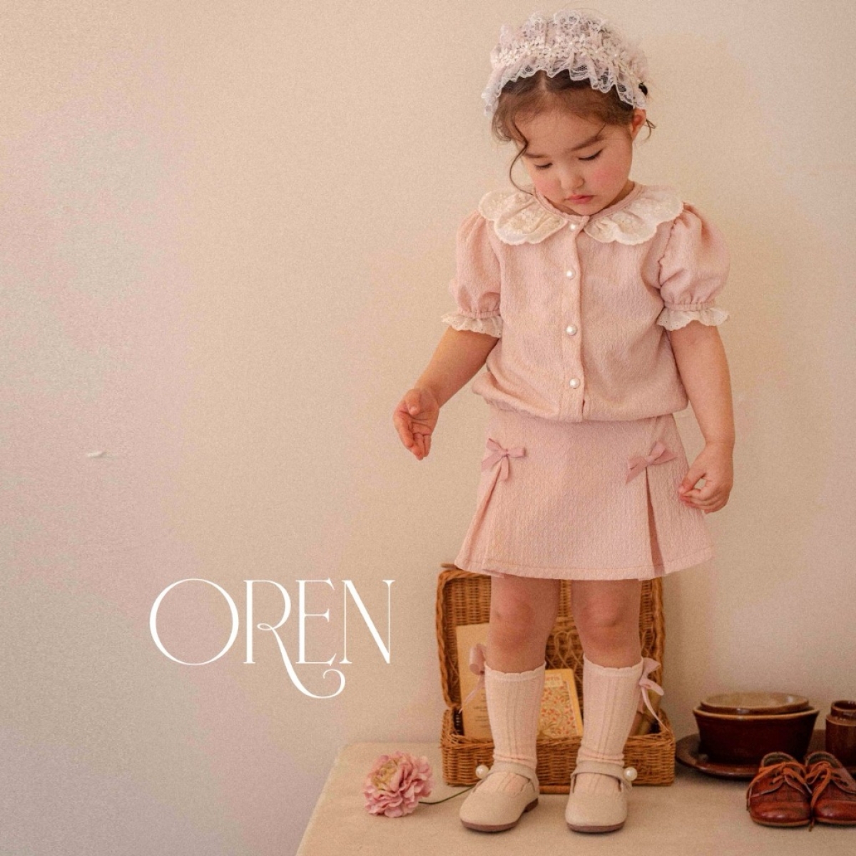 Oren 小香風套裝（上衣+裙褲）